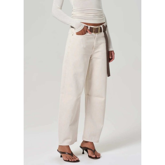 Citizens of Humanity Miro Relaxed Jeans High Waist Almondette Barrel Leg Sz 32 - Picture 1 of 14